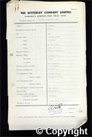 Workmen’s Compensation Act form for Horace Calladine, aged 39, Filler at Ormonde Colliery