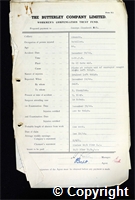 Workmen’s Compensation Act form for George Chambers, aged 64, Dataller at Ormonde Colliery