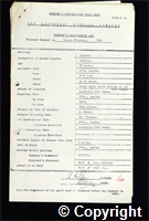 Workmen’s Compensation Act form for Horace Flinders, aged 35, Erector at Ormonde Colliery