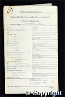 Workmen’s Compensation Act form for John Flinders, aged 34, Filler at Ormonde Colliery