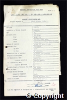 Workmen’s Compensation Act form for Robert Gilbert, aged 66, Labourer at Ormonde Colliery
