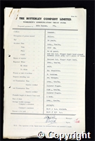 Workmen’s Compensation Act form for Eric Haynes, aged 24, Filler at Ormonde Colliery
