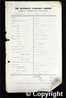 Workmen’s Compensation Act form for Thomas William Bamford, aged 36, Filler at Ormonde Colliery