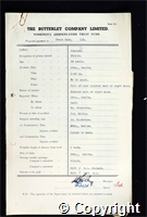 Workmen’s Compensation Act form for Frank Hunt, aged 44, Filler at Ormonde Colliery
