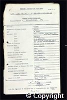 Workmen’s Compensation Act form for William Kirkland, aged 45, Packer at Ormonde Colliery