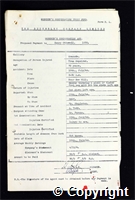 Workmen’s Compensation Act form for Henry Ottewell, aged 70, Tram Repairer at Ormonde Colliery