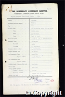 Workmen’s Compensation Act form for Charles Ernest Plant, aged 39, Filler at Ormonde Colliery