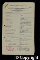 Workmen’s Compensation Act form for Fred Burton, aged 48, Filler at Ripley Colliery