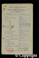Workmen’s Compensation Act form for George Nicholls, aged 46, Cutterman at Ripley Colliery