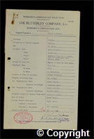 Workmen’s Compensation Act form for Walter Oldfield, aged 41, Filler at Ripley Colliery