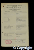 Workmen’s Compensation Act form for Frank William Thompson, aged 28, Loader End at Ripley Colliery