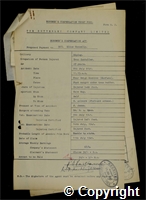 Workmen’s Compensation Act form for Elias Connelly, aged 27, Tram Controller at Ripley Colliery