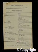 Workmen’s Compensation Act form for Walter Flint, aged 45, Filler at Ripley Colliery