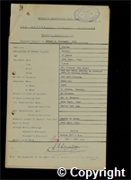 Workmen’s Compensation Act form for Ernest L. Grainger, aged 33, Filler at Ripley Colliery