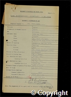 Workmen’s Compensation Act form for Albert Jones, aged 36, Filler at Ripley Colliery