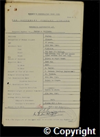 Workmen’s Compensation Act form for George A. Matthews, aged 27, Clipper at Ripley Colliery