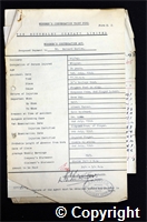 Workmen’s Compensation Act form for Bernard Barlow, aged 34, Clipper at Ripley Colliery