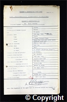 Workmen’s Compensation Act form for Harry Roberts, aged 31, Filler at Ripley Colliery