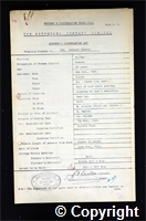 Workmen’s Compensation Act form for Herbert Simcox, aged 32, Packer at Ripley Colliery