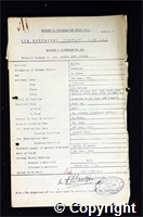 Workmen’s Compensation Act form for Arthur Robert Staley, aged 33, Onsetter at Ripley Colliery
