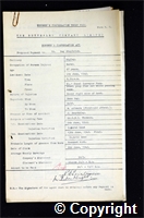 Workmen’s Compensation Act form for Ray Stapleton, aged 27, Borer at Ripley Colliery