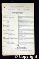 Workmen’s Compensation Act form for George H. Street, aged 38, Erector at Ripley Colliery
