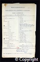 Workmen’s Compensation Act form for Robert Wadsworth, aged 20, Catchman at Ripley Colliery