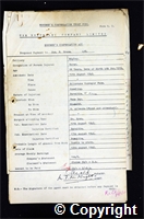 Workmen’s Compensation Act form for Joseph F. Grace, aged 26, Borer at Ripley Colliery