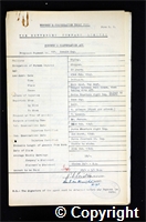 Workmen’s Compensation Act form for Ronald Key, aged 20, Clipper at Ripley Colliery