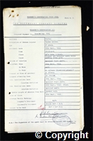 Workmen’s Compensation Act form for Ronald Key, aged 21, Tandem Driver at Ripley Colliery