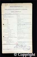 Workmen’s Compensation Act form for Wilson Lowe, aged 55, Packer at Ripley Colliery