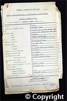 Workmen’s Compensation Act form for George T. Baker, aged 60, Chargeman Packer at Ripley Colliery