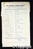 Workmen’s Compensation Act form for Leslie Mason, aged 27, Borer at Ripley Colliery