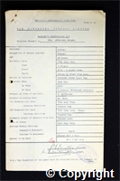 Workmen’s Compensation Act form for Albert John Wright, aged 48, Ripper at Ripley Colliery