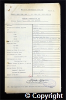Workmen’s Compensation Act form for Eric Bestwick, aged 31, Machineman at Ripley Colliery
