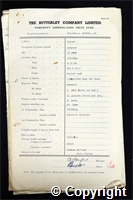 Workmen’s Compensation Act form for William A. Birkin, aged 29, Erector at Ripley Colliery