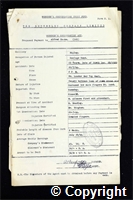 Workmen’s Compensation Act form for Alfred Cooke, aged 23, Haulage Hand at Ripley Colliery