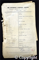 Workmen’s Compensation Act form for Gerald Allen, aged 30, Erector at Ripley Colliery