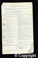 Workmen’s Compensation Act form for Leslie Fallows, aged 25, Erector at Ripley Colliery