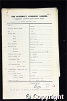 Workmen’s Compensation Act form for George Wightman, aged 24, Filler at Ripley Colliery