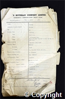 Workmen’s Compensation Act form for Harold A. Asher, aged 40, Filler at Ripley Colliery