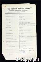 Workmen’s Compensation Act form for Percy H. Hallsworth, aged 52, Machine Man at Ripley Colliery