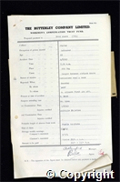 Workmen’s Compensation Act form for Fred Moore, aged 23, Labourer at Ripley Colliery