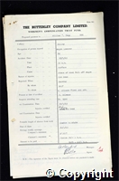 Workmen’s Compensation Act form for William Tagg, aged 62, Wagon Lowerer at Ripley Colliery
