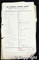 Workmen’s Compensation Act form for Walter Bond, aged 23, Browman at Ripley Colliery