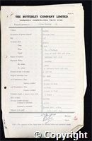 Workmen’s Compensation Act form for Hiram Bradley, aged 27, Haulage Hand at Ripley Colliery