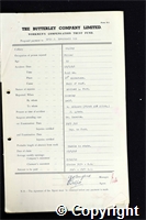 Workmen’s Compensation Act form for Eric J. Brentnall, aged 32, Filler at Ripley Colliery