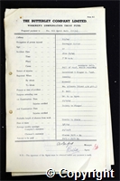 Workmen’s Compensation Act form for Cyril Bull, aged 41, Conveyor Fitter at Ripley Colliery