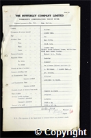 Workmen’s Compensation Act form for Reginald Burton, aged 25, Loader End at Ripley Colliery
