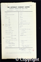 Workmen’s Compensation Act form for Herbert Frost, aged 25, Filler at Ripley Colliery